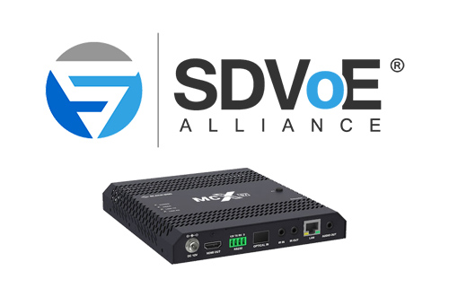 MCX SDVoE対応AV over IP 4Kリアルタイム映像伝送